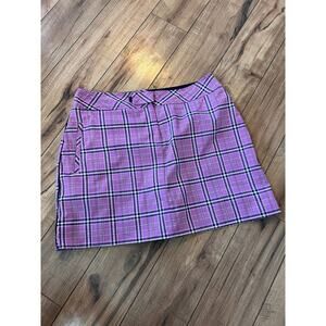 Bette & Court Sz 10 womens plaid golf skort
